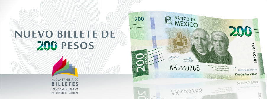 Conoce el nuevo billete de 200 pesos que está en circulación